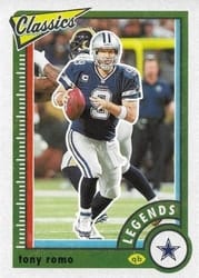 2022 Panini Classics Base Set Tony Romo #110 card