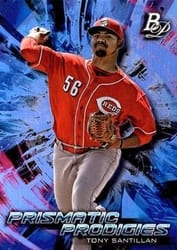2018 Bowman Platinum Prismatic Prodigies Tony Santillan #PPP-20 card