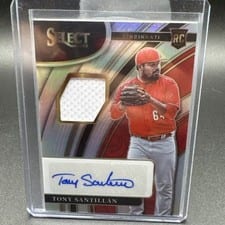 2022 Panini Select Rookie Jersey Autographs Tony Santillan #RJA-TO card