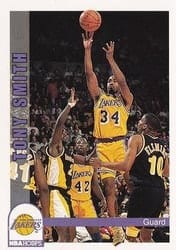 1992-93 Hoops Base Set Tony Smith #112 card