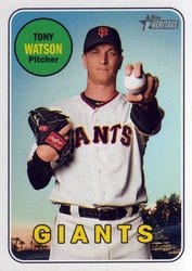 2018 Topps Heritage Base Set Tony Watson #599 card