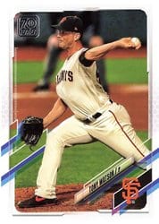 2021 Topps Base Set Tony Watson #589 card