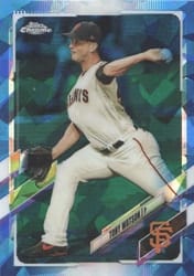 2021 Topps Chrome Sapphire Edition Base Set Tony Watson #589 card