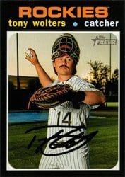 2020 Topps Heritage Base Set Tony Wolters #12 card