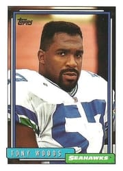 1992 Topps Base Set Tony Woods #512 card