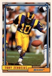 1992 Topps Base Set Tony Zendejas #479 card