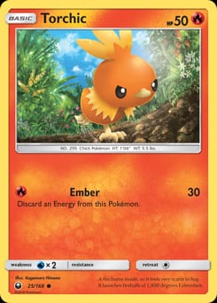 Celestial Storm Torchic #25 card