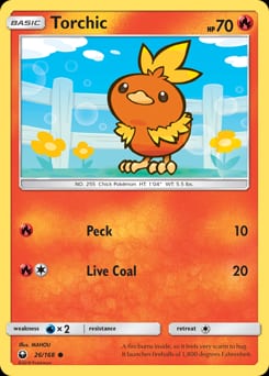 Celestial Storm Torchic #26 card