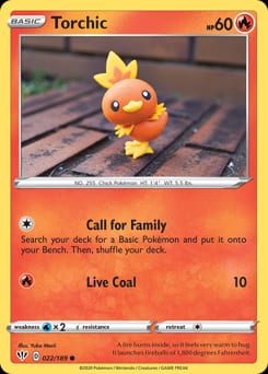 Darkness Ablaze Torchic #22 card