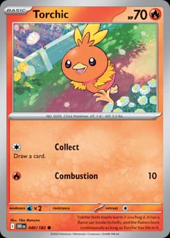 Destined Rivals Torchic #40 card