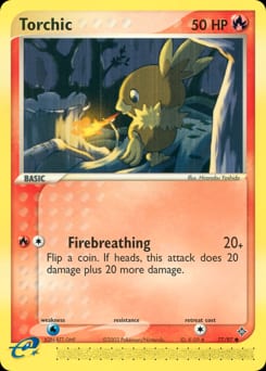 Dragon Torchic #77 card