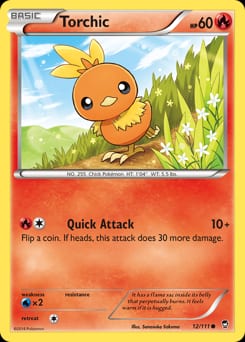 Furious Fists Torchic #12 card