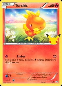 McDonald's Collection 2021 Torchic #11 card