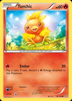 Primal Clash Torchic #25 card
