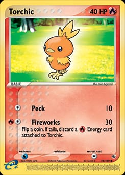 Ruby & Sapphire Torchic #73 card