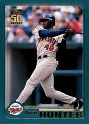2001 Topps Base Set Torii Hunter #63 card