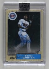 2022 Topps Clearly Authentic 1987 Topps Baseball Autographs Torii Hunter #87TBA-THU card