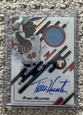 2025 Topps Pristine Pristine Pieces Autograph Relics Torii Hunter #PPAR-TH card