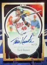 2026 Topps Tier One Prime Performers Autographs Torii Hunter #PPA-THU card