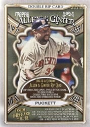 2024 Topps Allen & Ginter Double Rip Cards Torii Hunter / Kirby Puckett (Minnesota Twins) #DRIP-PH card