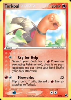 2006 Legend Maker Torkoal #27 card