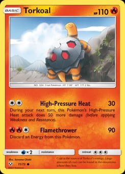 Shining Legends Torkoal #11 card