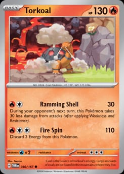 Twilight Masquerade Torkoal #30 card