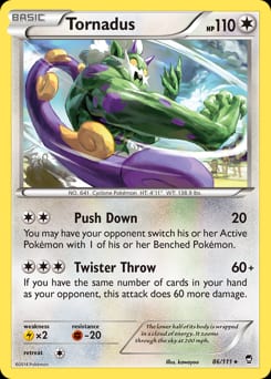 Furious Fists Tornadus #86 card