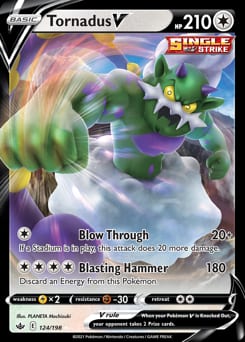 Chilling Reign Tornadus V #124 card