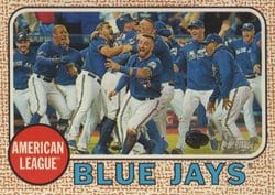 2017 Topps Heritage Base Set Toronto Blue Jays #221 card