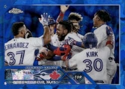 2023 Topps Chrome Sapphire Edition Base Set Toronto Blue Jays #84 card