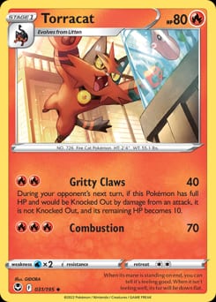 Silver Tempest Torracat #31 card