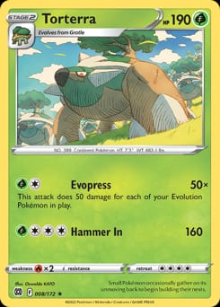 2022 Brilliant Stars Torterra #8 card