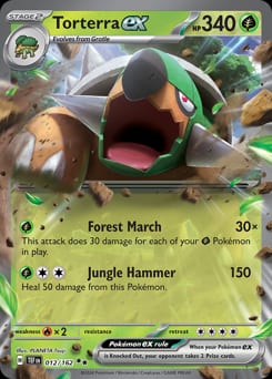 Temporal Forces Torterra ex #12 card