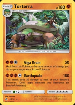 2018 Forbidden Light Torterra #58 card