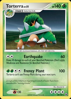 2008 Majestic Dawn Torterra #30 card