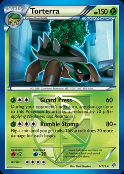2013 Plasma Storm Torterra #3 card