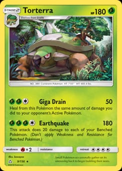 2018 Ultra Prism Torterra #9 card