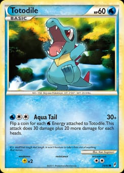 Call of Legends Totodile #74 card