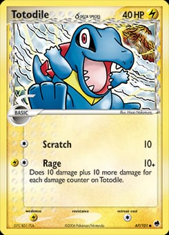 2006 Dragon Frontiers Totodile δ #67 card