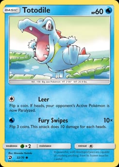 Dragon Majesty Totodile #22 card