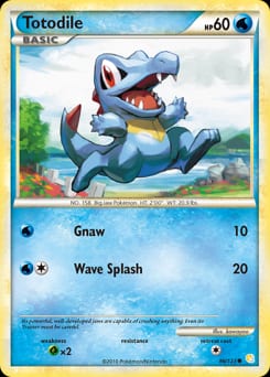 HeartGold & SoulSilver Totodile #86 card