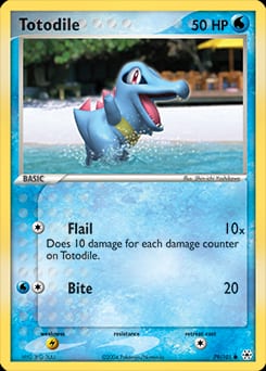 Hidden Legends Totodile #79 card