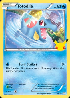 McDonald's Collection 2021 Totodile #18 card