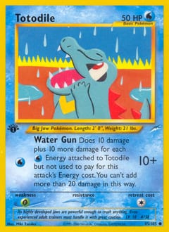 Neo Destiny Totodile #85 card