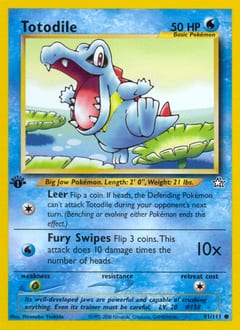 Neo Genesis Totodile #81 card