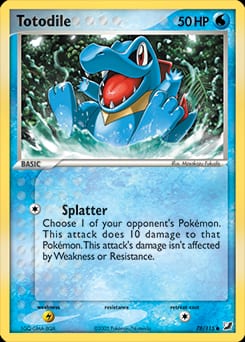 Unseen Forces Totodile #78 card