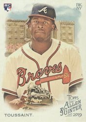 2019 Topps Allen & Ginter Base Set Touki Toussaint #227 card