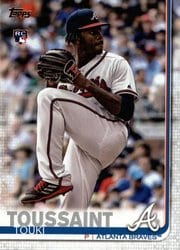 2019 Topps Base Set Touki Toussaint #61 card