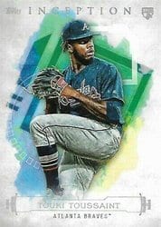 2019 Topps Inception Base Set Touki Toussaint #61 card